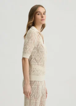 Maglia in cotone crochet