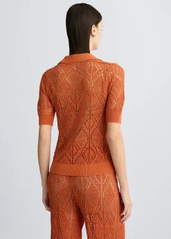 Maglia in cotone crochet