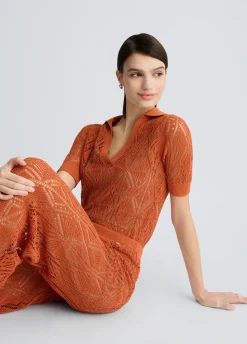 Maglia in cotone crochet
