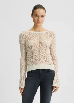 Maglia in cotone crochet