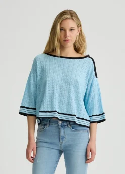 Maglia in cotone e cashmere