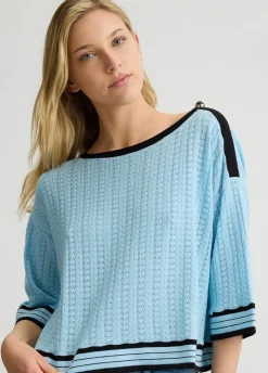 Maglia in cotone e cashmere