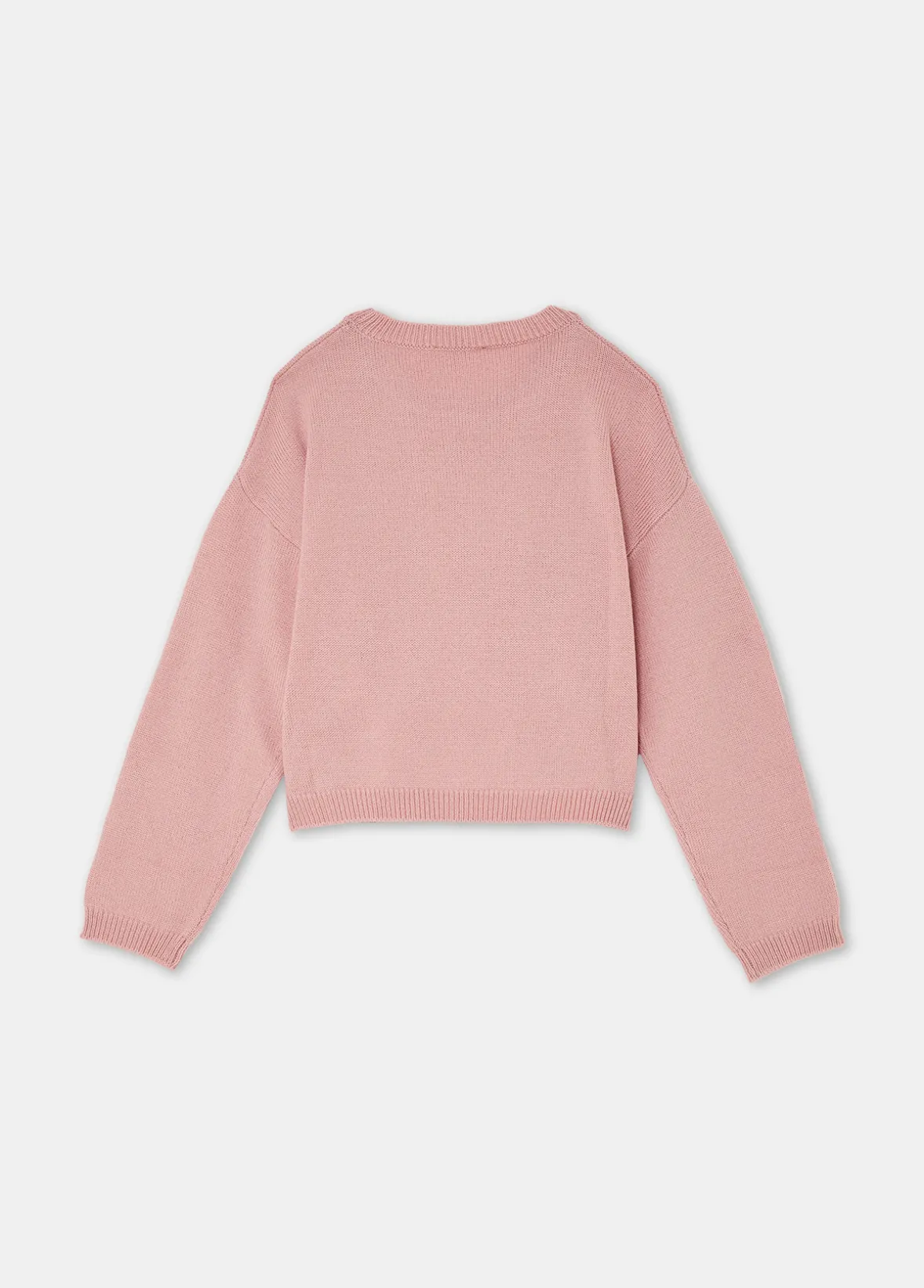 Maglia in lana con logo e strass