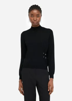 Maglia in lana con perle