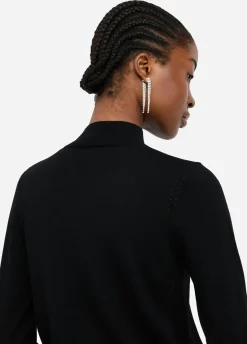 Maglia in lana con perle