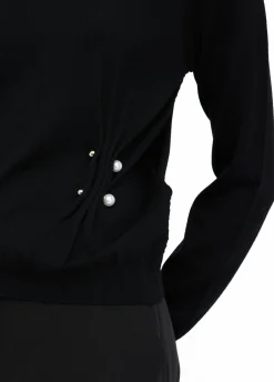 Maglia in lana con perle