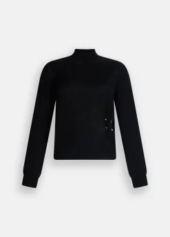 Maglia in lana con perle