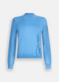 Maglia in lana con perle
