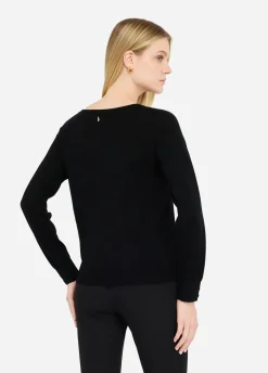 Maglia in lana con pizzo