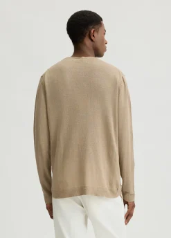 Maglia in lino e cotone