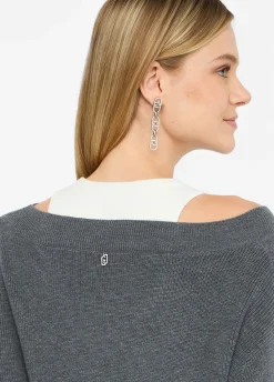 Maglione con ricami gioiello