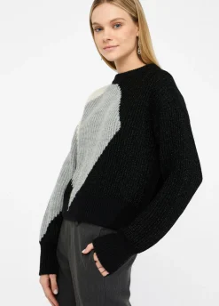 Maglione in lana con intarsi
