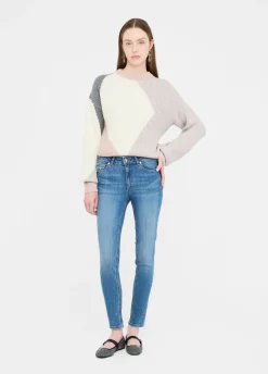 Maglione in lana con intarsi