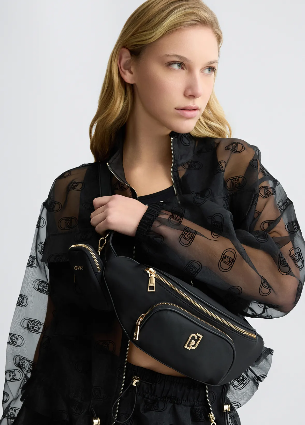 Marsupio in nylon con charm