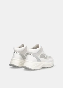 Mid sneakers in glitter mesh