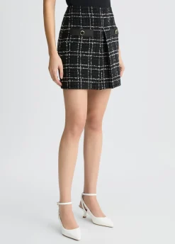 Minigonna bouclé lurex®