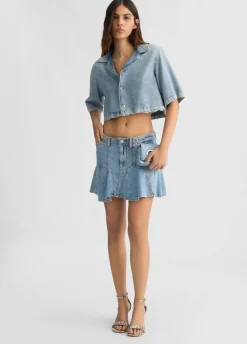 Minigonna in denim