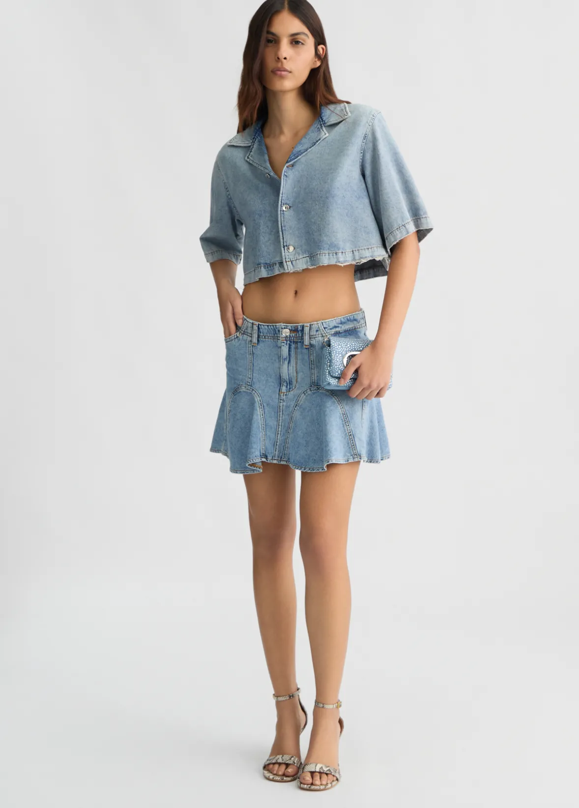Minigonna in denim
