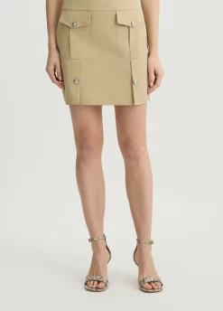 Minigonna military con tasche