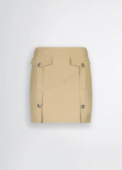 Minigonna military con tasche
