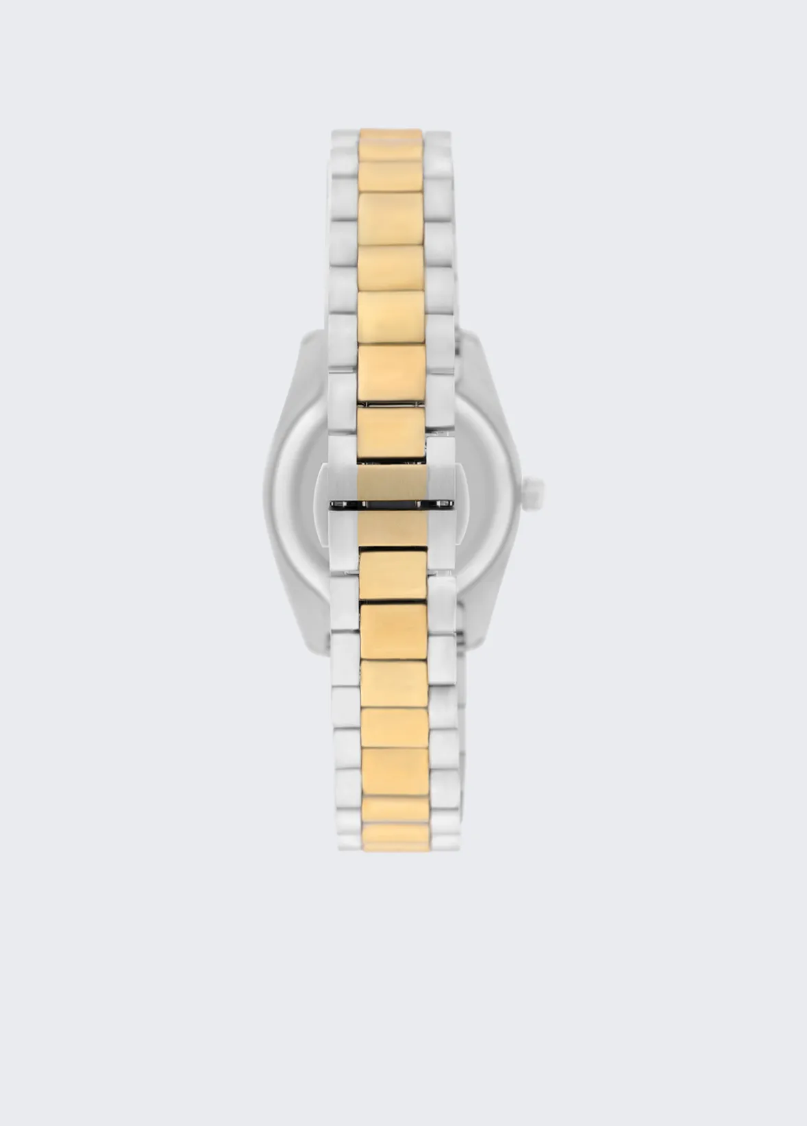 Orologio bicolor in acciaio con brill
