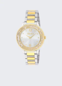 Orologio in acciaio con brill