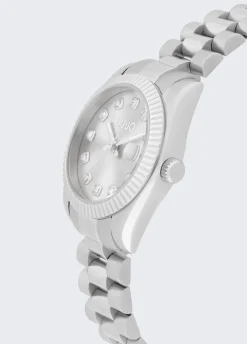 Orologio in acciaio con brill