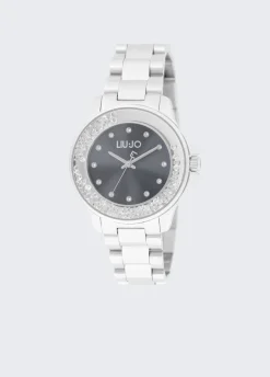 Orologio in acciaio con brill