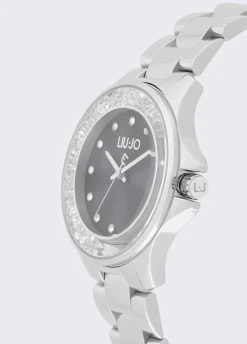 Orologio in acciaio con brill