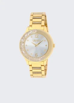 Orologio in acciaio con brill