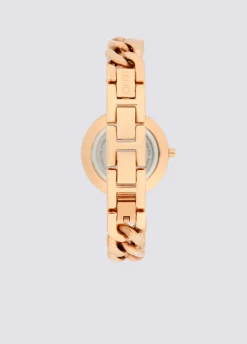 Orologio in acciaio con catena gioiello