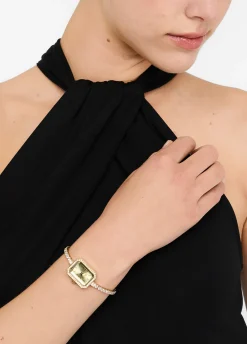 Orologio in acciaio e cristalli