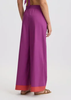 Pantaloni a palazzo in cotone