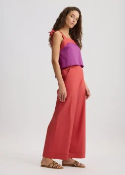 Pantaloni a palazzo in cotone