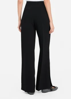 Pantaloni a palazzo in envers satin
