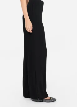 Pantaloni a palazzo in envers satin