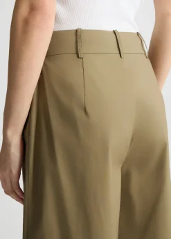 Pantaloni a palazzo in popeline