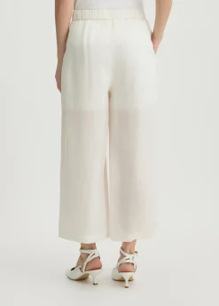Pantaloni a palazzo in ramiè