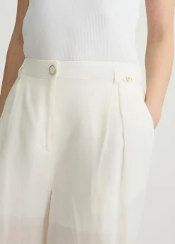 Pantaloni a palazzo in ramiè
