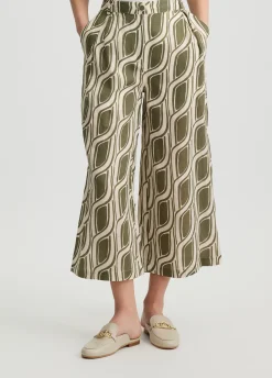 Pantaloni a palazzo in ramiè