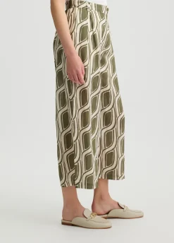 Pantaloni a palazzo in ramiè