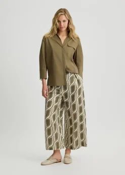 Pantaloni a palazzo in ramiè