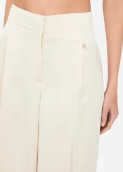 Pantaloni a palazzo in raso