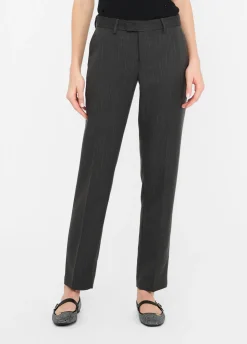 Pantaloni a sigaretta gessati
