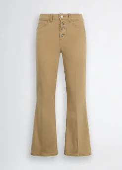 Pantaloni bootcut a vita alta