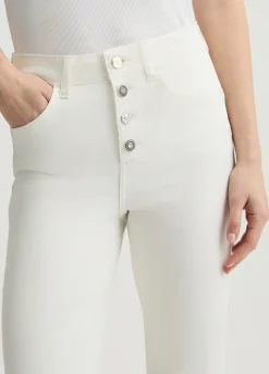 Pantaloni bootcut a vita alta