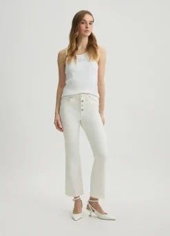 Pantaloni bootcut a vita alta