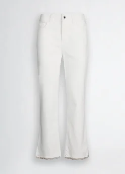 Pantaloni bootcut con strass