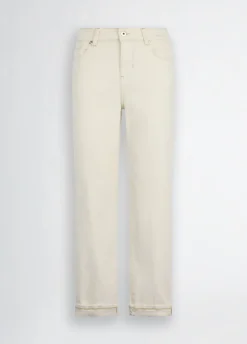 Pantaloni boyfriend a vita bassa