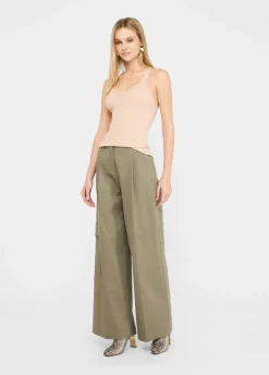 Pantaloni cargo in cotone